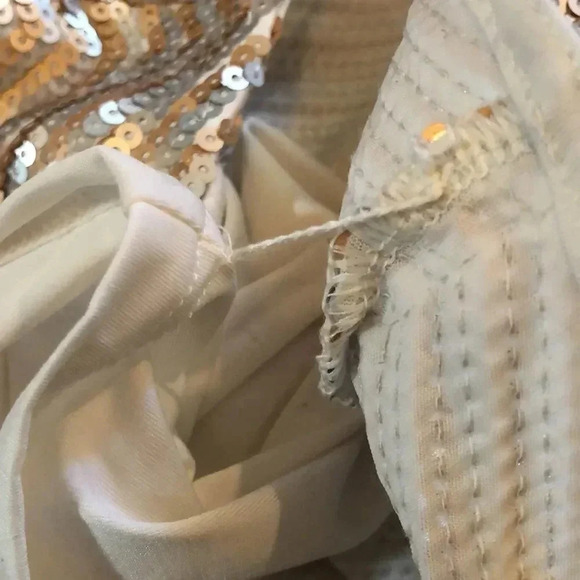 New Year's Eve White House / Black House Sequin shirt Tri-colored sequin party - Picture 8 of 8